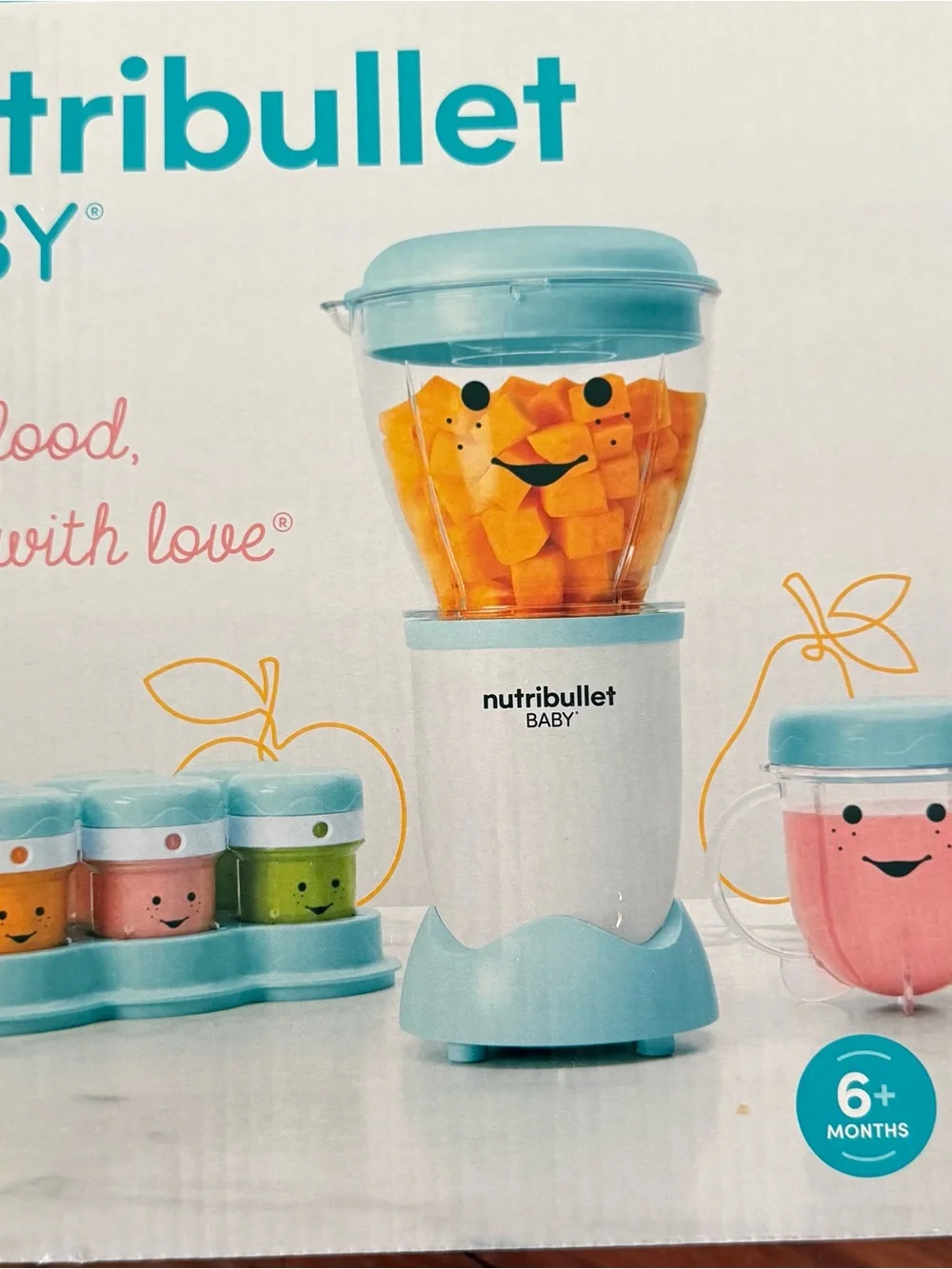 Nutribullet Baby Light Blue Mini Blender Set - Kids Puree Starter Kit
